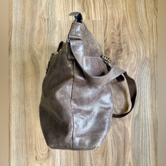 Via Spiga Gray Leather Large Bag EUC - Picture 10 of 11